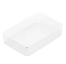 Organizador de gavetas modular retangular unitario branco nitron Organizador de gavetas modular retangular unitario branco nitron