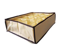 Organizador de gavetas para lingerie 16 espaços tnt 36x28x10cm Organizador de gavetas para lingerie 16 espaços tnt 36x28x10cm
