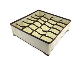 Organizador de Gavetas Roupas Intimas Meias Cueca Calcinha Colmeia Com 24 Divisórias em Tecido TNT Casa