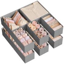 Organizador de Gavetas SONGMICS Dove Grey URDZ006G02 - Conjunto com 12 Peças Organizador de Gavetas SONGMICS Dove Grey URDZ006G02 - Conjunto com 12 Peças
