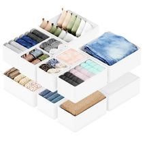 Organizador de gavetas SpaceAid, pacote com 12 roupas para berçário, branco