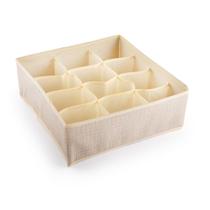 Organizador De Gavetas Tecido Bege 12 Nichos D0578 Organizador De Gavetas Tecido Bege 12 Nichos D0578