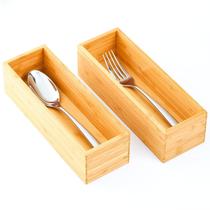 Organizador de gavetas Umilife Bamboo Extra High para talheres