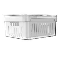 Organizador De Geladeira 2,2 Litros Com Cesto Clear Fresh