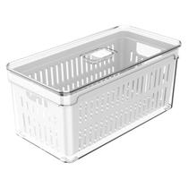 Organizador de Geladeira Clear Fresh C/ Cesto 5L Natural OU Organizador de Geladeira Clear Fresh C/ Cesto 5L Natural OU