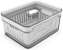Organizador De Geladeira Clear Fresh Natural 2,2L Com Cesto Organizador De Geladeira Clear Fresh Natural 2,2L Com Cesto