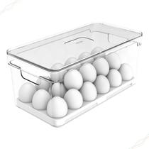 Organizador de Geladeira Clear Fresh Natural Com Cesto Escorredor Travas e Válvula Ou