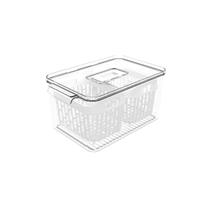 Organizador de geladeira com cesto 3,2LT cristal dry 10187/3009 Coza
