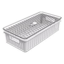 Organizador de Geladeira com Cesto Escorredor 2,8L Médio Frutas Legumes Crippa Organizador de Geladeira com Cesto Escorredor 2,8L Médio Frutas Legumes Crippa