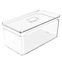 Organizador de Geladeira com Escorredor e Tampa 32x16,5x14