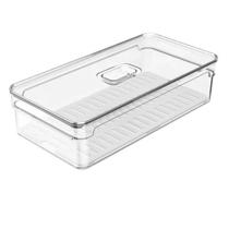 Organizador de Geladeira com Escorredor e Tampa 32x16,5x5,5