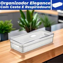 Organizador De Geladeira Com Escorredor Tampa 3,6 Litros Organizador De Geladeira Com Escorredor Tampa 3,6 Litros