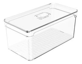 Organizador De Geladeira Com Escorredor Tampa 5l Clear Fresh Organizador De Geladeira Com Escorredor Tampa 5l Clear Fresh