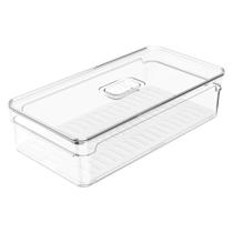 Organizador de Geladeira com Tampa OU 2,8L Clear Fresh Branco