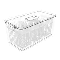 Organizador de Geladeira Coza Dry 6 Litros com 3 Cestos Organizador de Geladeira Coza Dry 6 Litros com 3 Cestos