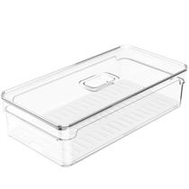 Organizador De Geladeira Empilhável 2,8L Clear Fresh Com Respiradouro Frutas Legumes Vegetais OU Organizador De Geladeira Empilhável 2,8L Clear Fresh Com Respiradouro Frutas Legumes Vegetais OU