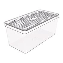 Organizador De Geladeira Grande Transparente Frutas Legumes