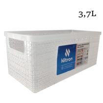 Organizador de Geladeira M Juta Natural 3,7L Incolor-NITRON Organizador de Geladeira M Juta Natural 3,7L Incolor-NITRON