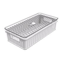 Organizador De Geladeira Médio Frutas Legumes Com Cesto