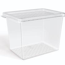 Organizador de Geladeira Multiuso Cozinha 1,3L com Tampa Transparente Frutas Verduras UZ Organizador de Geladeira Multiuso Cozinha 1,3L com Tampa Transparente Frutas Verduras UZ