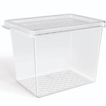 Organizador de Geladeira Multiuso Cozinha 1,3L com Tampa Transparente Frutas Verduras UZ Organizador de Geladeira Multiuso Cozinha 1,3L com Tampa Transparente Frutas Verduras UZ