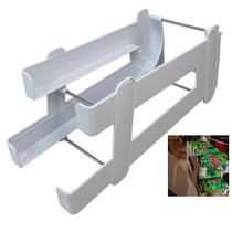 Organizador de Geladeira Porta Lata Despensa Armazenamento Bebida Suco Refrigerante Prateleira Multiuso Resistente