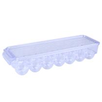 Organizador de Geladeira Porta Ovos para 14 Unidades com Tampa Cristal Arthi 3281