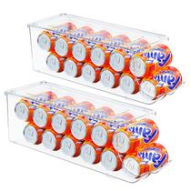 Organizador de geladeira SCAVATA Soda Can para 12 latas, pacote com 2 Organizador de geladeira SCAVATA Soda Can para 12 latas, pacote com 2