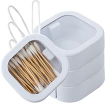 Organizador de gravatas de cabelo ESEHGS Portable Travel Qtip Holder Organizador de gravatas de cabelo ESEHGS Portable Travel Qtip Holder
