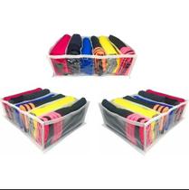Organizador De Guarda Roupa - 6 Divisórias Branco - Kit 3 Un. Organizador De Guarda Roupa - 6 Divisórias Branco - Kit 3 Un.