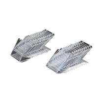 Organizador De Joias Em Acrílico Com 48 Furos Em Forma De L, 24 Pacotes Para Brincos E Colares