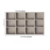 Organizador De Joias Em Veludo Portátil Com Gaveta Para Brincos, Anéis, Colares, Pulseiras E