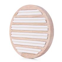 Organizador de joias Valyria Bamboo Wood 6 slots para brincos