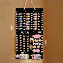 Organizador de Laços e Acessórios de Cabelo de Parede - Suporte para Presilhas, Tic Tac e Tiaras em Organizador de Laços e Acessórios de Cabelo de Parede - Suporte para Presilhas, Tic Tac e Tiaras em