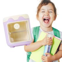 Organizador de Lápis Divertido e Fofo para Crianças Lilás