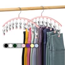 Organizador de legging Closet Volnamal com 10 clipes comporta 20 leggings