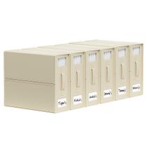 Organizador de Lençóis SUOCO SheetCube 6 Unidades Bege Dobrável