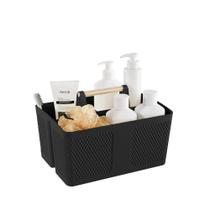 Organizador de limpeza portátil Shower Caddy Xuhdukc preto Organizador de limpeza portátil Shower Caddy Xuhdukc preto