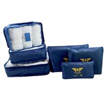 Organizador De Mala Bolsa Para Viagem Roupas Sapatos Armários Kit com 6 Peças Organizador De Mala Bolsa Para Viagem Roupas Sapatos Armários Kit com 6 Peças
