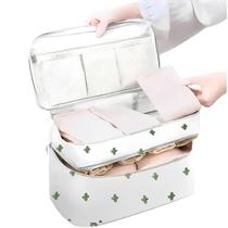 Organizador de Mala Sapato Reforçado Viagem Necessaire Alça de Mão Saquinho Cosmético Moderno Feminino Maquiagem Imperme