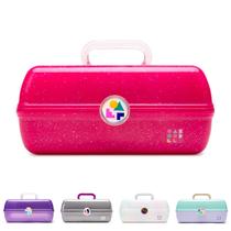 Organizador de maquiagem Caboodles On-The-Go Girl Deep Pink Sparkle