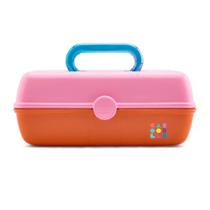 Organizador de maquiagem Caboodles Pretty em Petite Pink/Orange