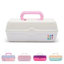 Organizador de maquiagem Caboodles Pretty in Petite White on White