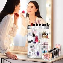 Organizador De Maquiagem Cosmético Acrílico Giratório 360º Espaçoso Envio Imediato