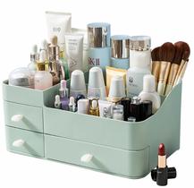 Organizador de maquiagem Decorcode Large com gavetas verdes Organizador de maquiagem Decorcode Large com gavetas verdes