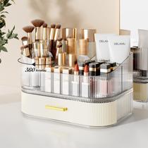 Organizador de maquiagem Delamu Vanity com gavetas empilháveis brancas