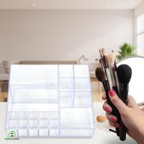 Organizador de Maquiagem Escritorio Multiuso 17 Divisórias Porta Lapis Pincel Make Organizador de Maquiagem Escritorio Multiuso 17 Divisórias Porta Lapis Pincel Make