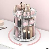 Organizador de maquiagem Giratório 360º Acrílico Suporte de Cosméticos Organizador de maquiagem Giratório 360º Acrílico Suporte de Cosméticos