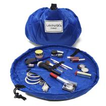 Organizador de Maquiagem Lay-n-Go Cosmo - Azul Celeste