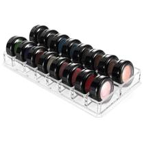 Organizador de maquiagem Luxspire Acrylic Eyeshadow Clear 16 slots Organizador de maquiagem Luxspire Acrylic Eyeshadow Clear 16 slots